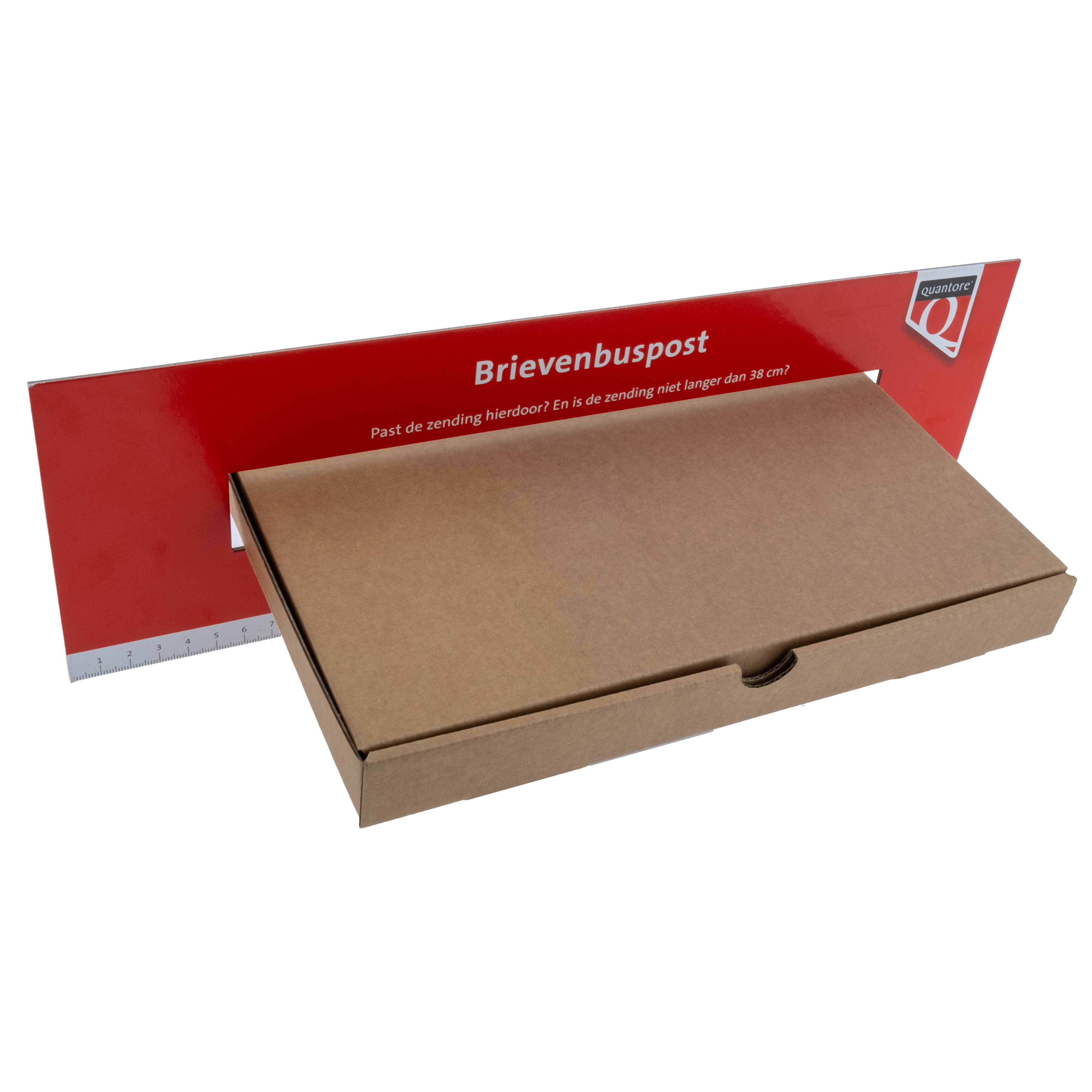 Brievenbusdoos A5+ Bruin Enkelgolf 25x16x2,5cm