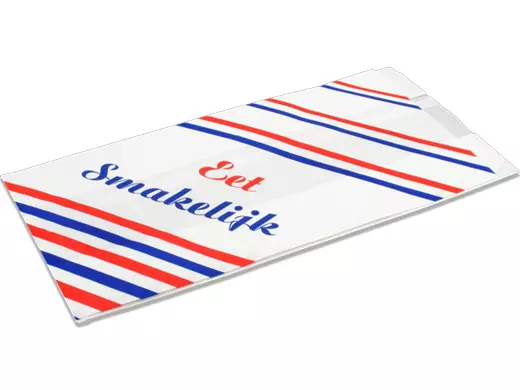Snackzak Eet Smakelijk 2-pond Ersatz Papier 16/10½x32cm 950 stuks