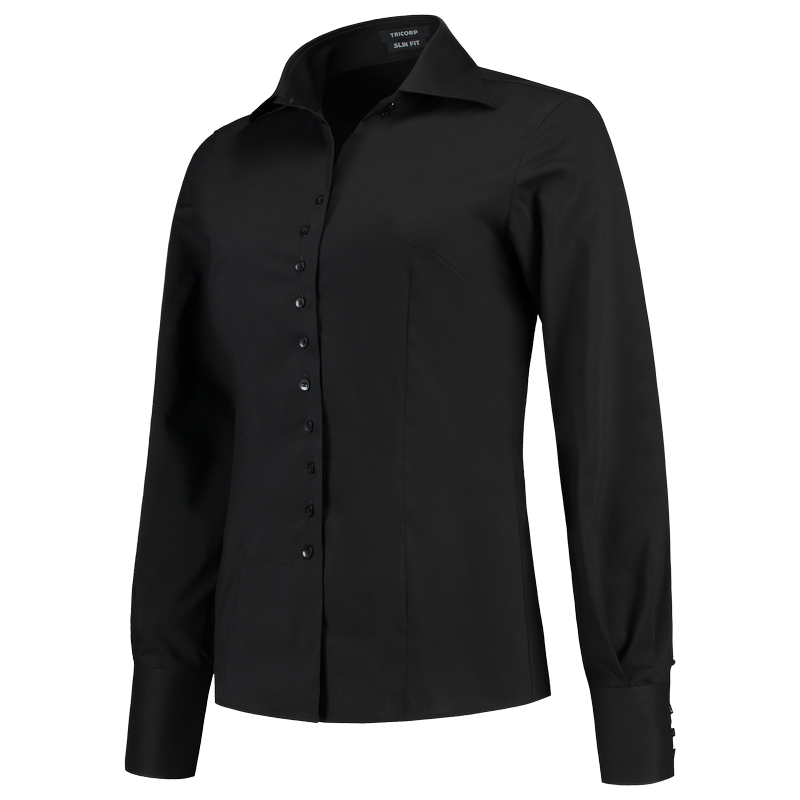 Tricorp Blouse Stretch Fitted Outlet Black