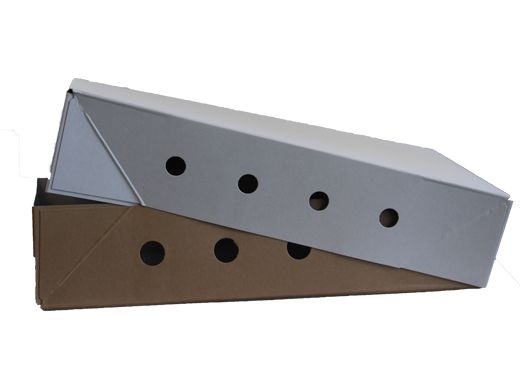 Doos 390x290x90mm Massief 5kg vleesdoos met gaten bodem+deksel