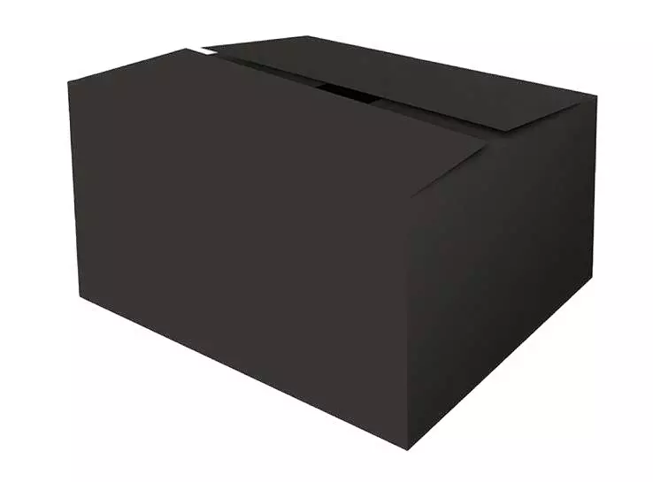 Kerstdoos Zwart All-Over 390x290x232mm