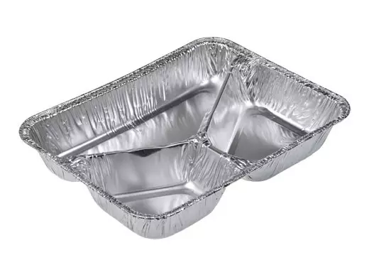 Aluminium bak 227x178x30mm 3-vaks