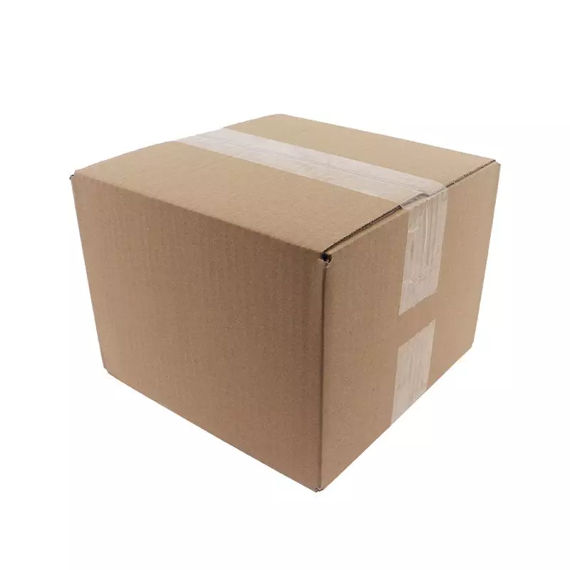 Amerikaanse vouwdoos enkele golf 200x200x150mm B-golf Bruin