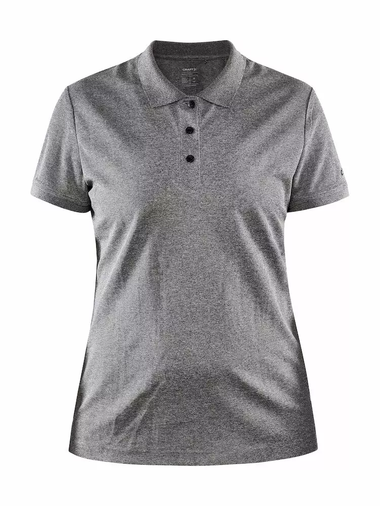 Dames polo grijs melange Craft