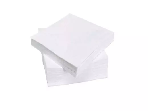 Papieren Servetten Wit 2-laags 33x33cm