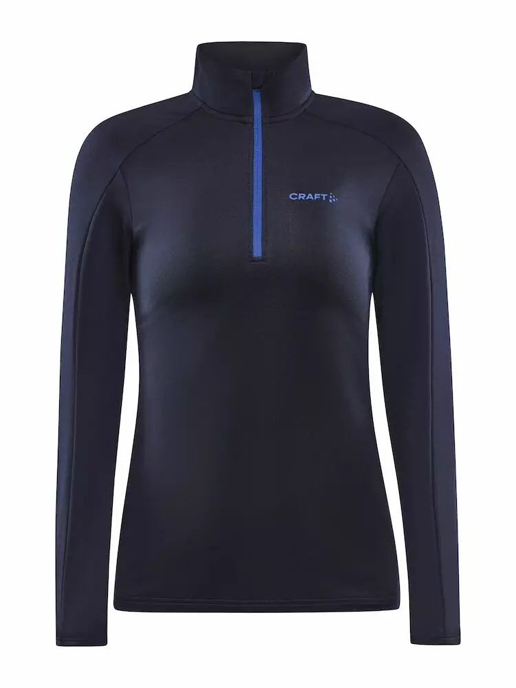 Half-Zip Sweater Dames Donkerblauw