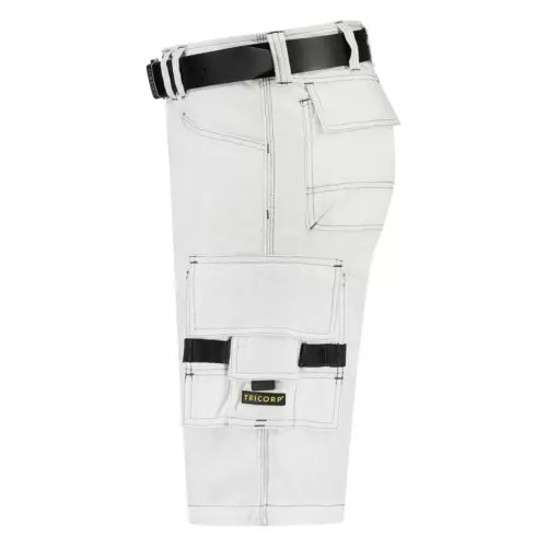 Tricorp Korte Werkbroek Canvas - Wit
