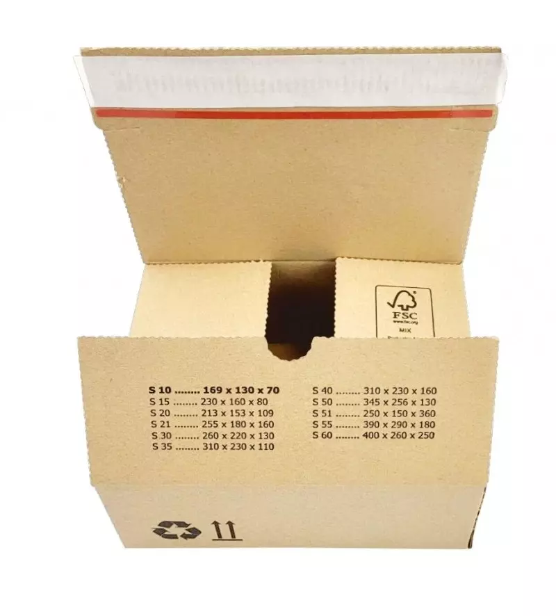 Autolockdoos Enkelgolf 210x180x130mm B-golf Bruin