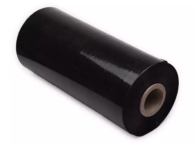 Machinewikkelfolie Powerstretch Zwart 23 micron 250% rek 50 cm breed