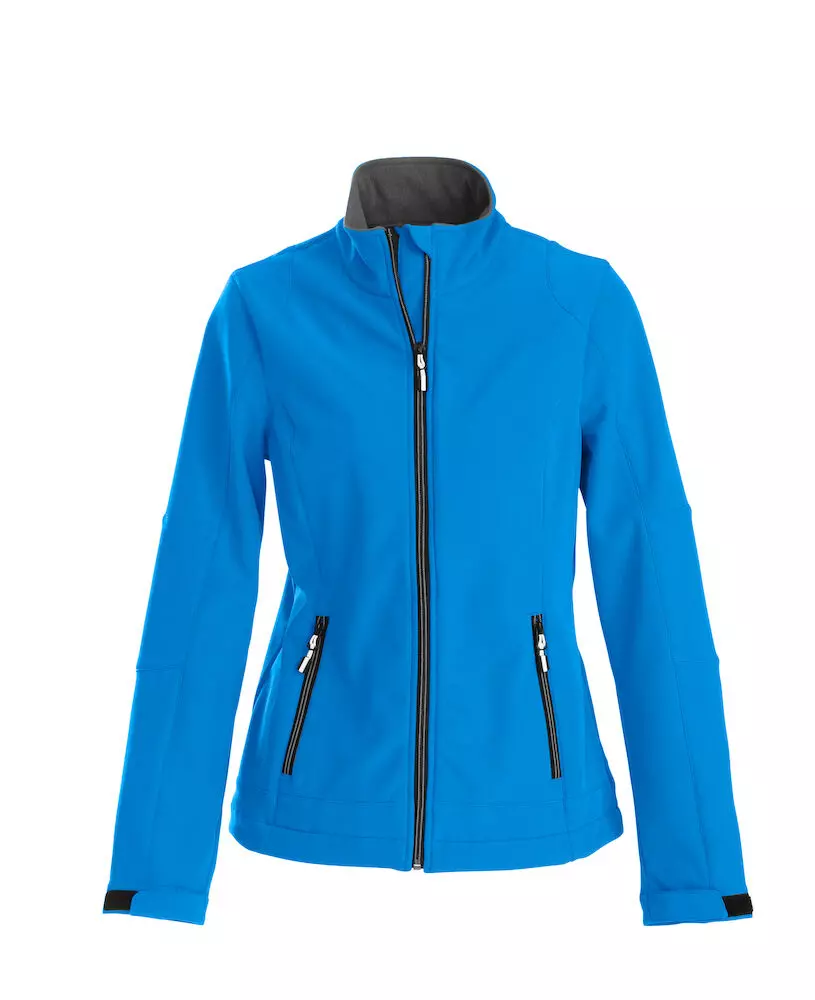 Softshell Jas Trial Dames Blauw Printer