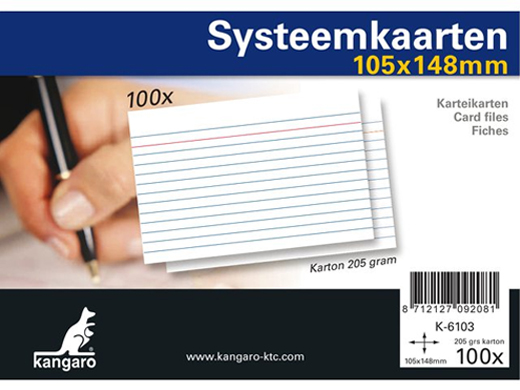 Systeemkaarten A6 105x148mm
