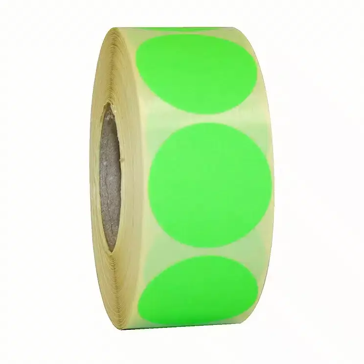 Etiket Rond Ø35mm Groen Permanent 1000 stuks