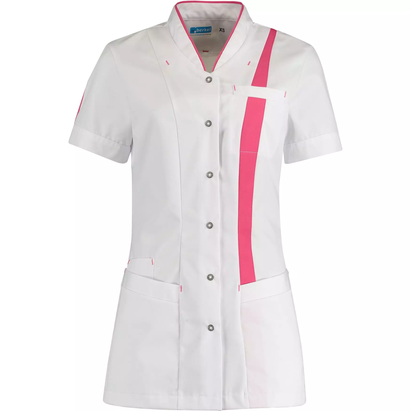 Zorgjas Lara Wit/Roze De Berkel Dames Voorkant