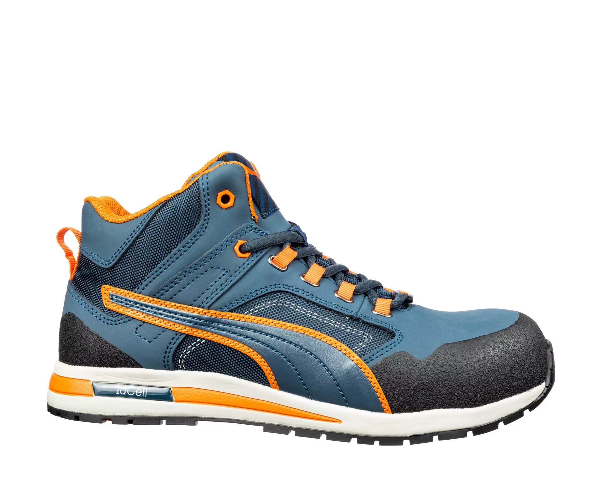 S3 Werkschoen Crosstwist Mid blauw/oranje Puma