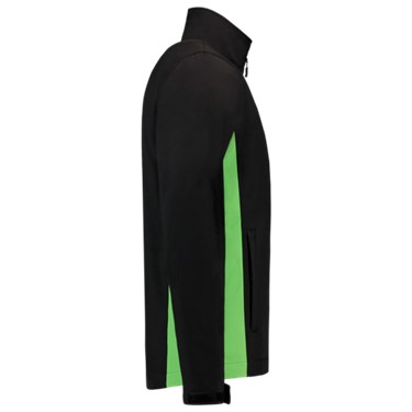 Softshell jas Black/Lime TJ2000