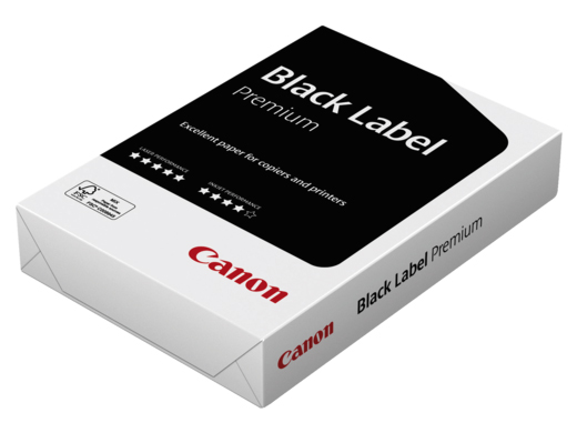Kopieerpapier Black Label Premium Canon A4 80gr wit (doos à 2500vel)