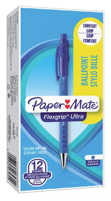 Papermate Balpen Flexgrip Blauw