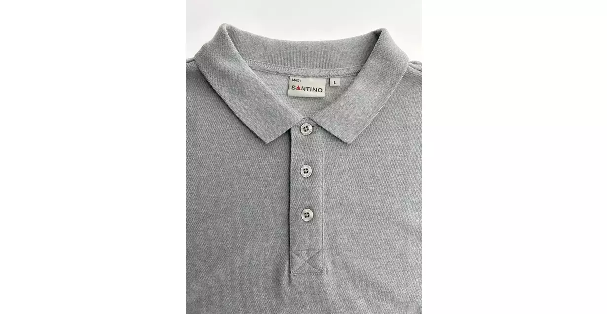 Poloshirt Max+ extra lang sportgrey
