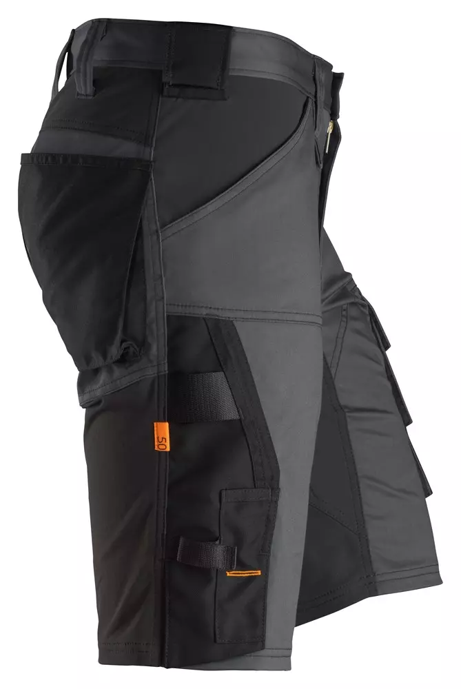 Snickers Korte Werkbroek 6143 - Stretch - Grijs/Zwart 