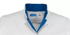 Zorgjas Jill Wit/Blauw De Berkel Dames Mouw