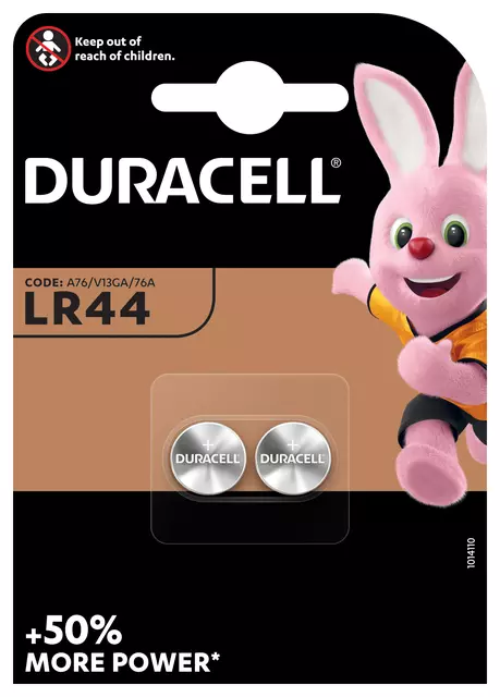 LR44 Batterij Duracell 2x Alkaline 2 stuks