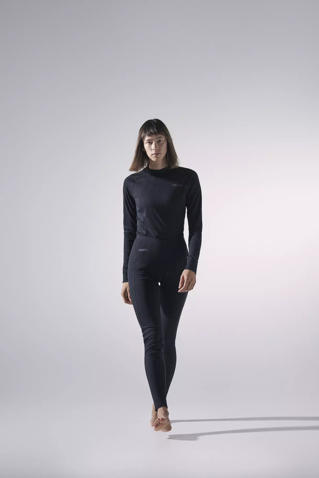 Thermokleding set Craft zwart dames CoreDry Baselayer broek+shirt lange mouw