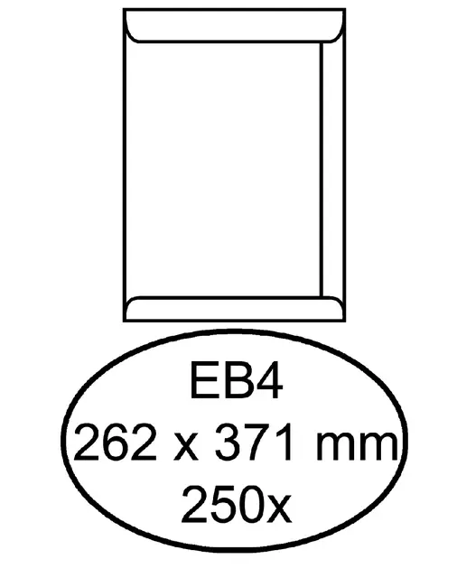 Akte Envelop Zelfklevend Eb4 Wit 262x371mm 