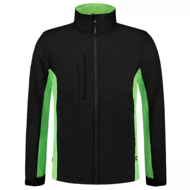 Softshell Jas TJ2000 Zwart/Lime