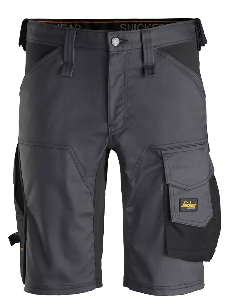 Snickers Korte Werkbroek 6143 Stretch Grijs/Zwart