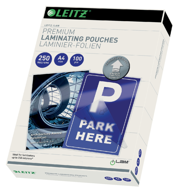 Lamineerhoes Leitz 7484 A4 2x250mu (doos à 100st)