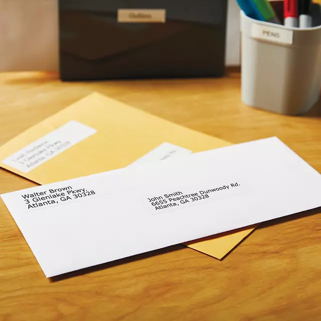 Dymo Label Etiket 28mmx89mm Wit 2x130 stuks