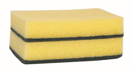 Spons combi geel groen 100x70x25mm (pak à 10st)