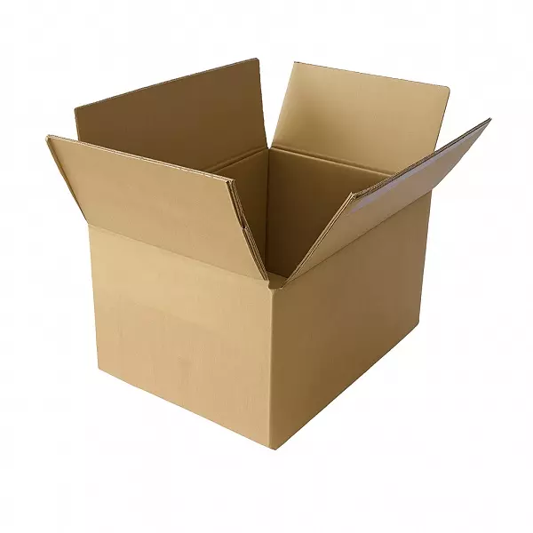 Amerikaanse vouwdoos dubbele golf 305x215x150mm BE-golf Bruin