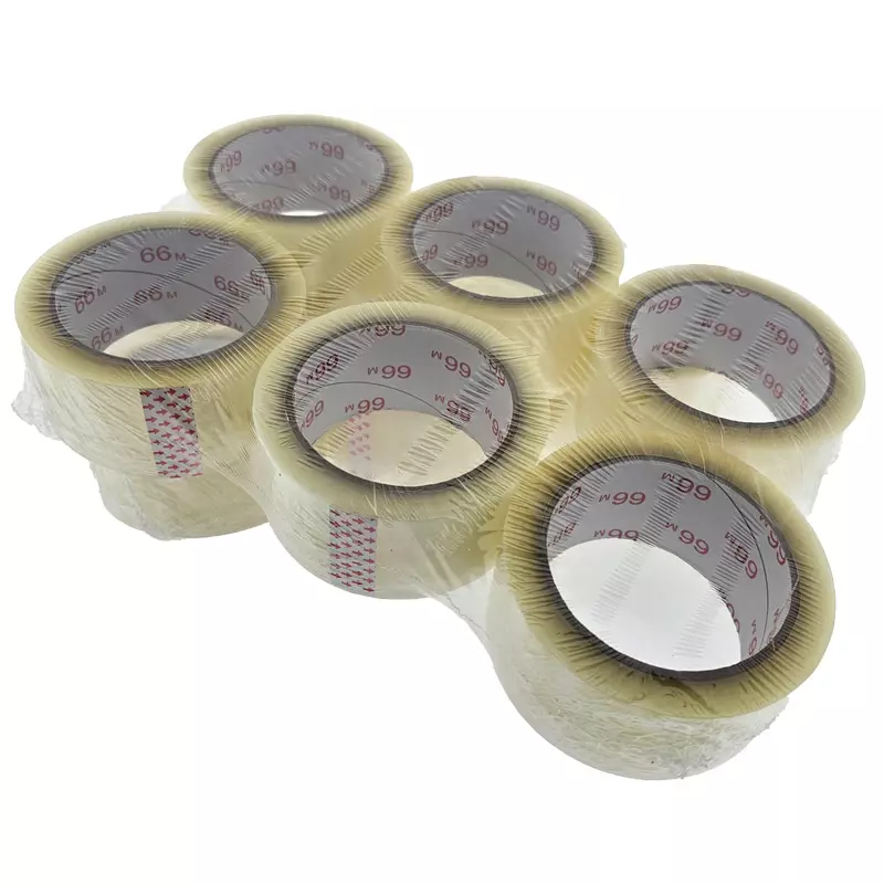 PP Tape Hotmelt Transparant - 48mmx66m - 28mu