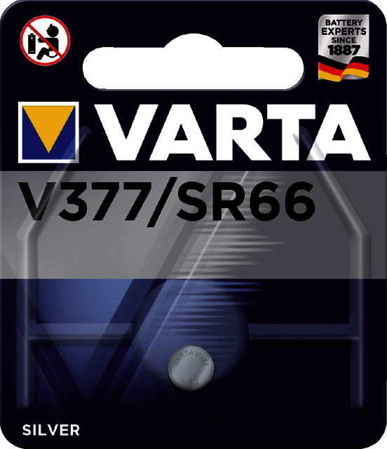 Batterij Varta V377 knoopcel