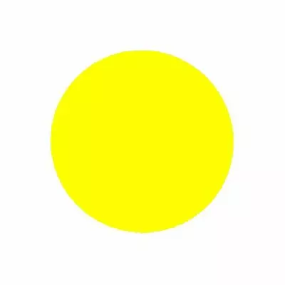 Etiket Rond Ø27mm Geel Permanent 1000 stuks