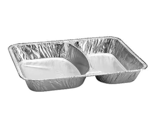 Aluminium bak 227x178x29mm 2-vaks