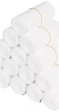 Afvalzak HDPE 63x70cm 10mu Transparant