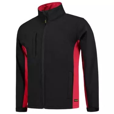 Softshell Bicolor zwart rood