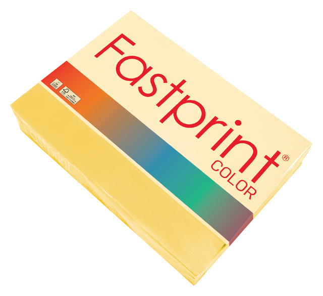 Kopieerpapier Fastprint A4 80gr diepgeel(pak à 500vel)
