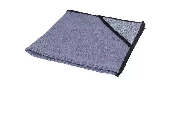 Wecoline Microvezeldoek Allure 40x40cm Met Schrubhoek Zwart