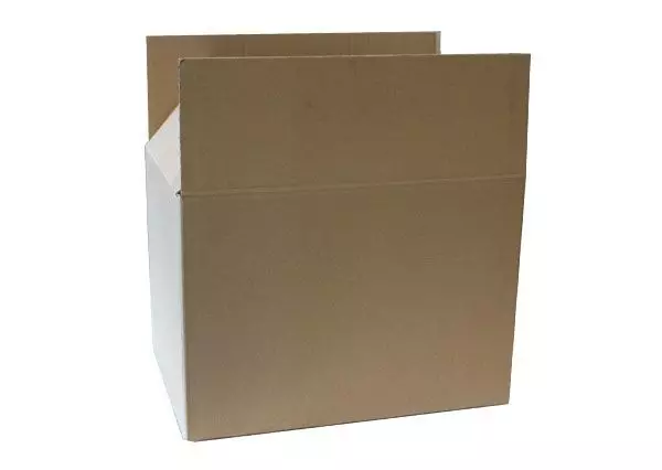 Amerikaanse vouwdoos dubbele golf 480x330x330mm EB-golf Bruin