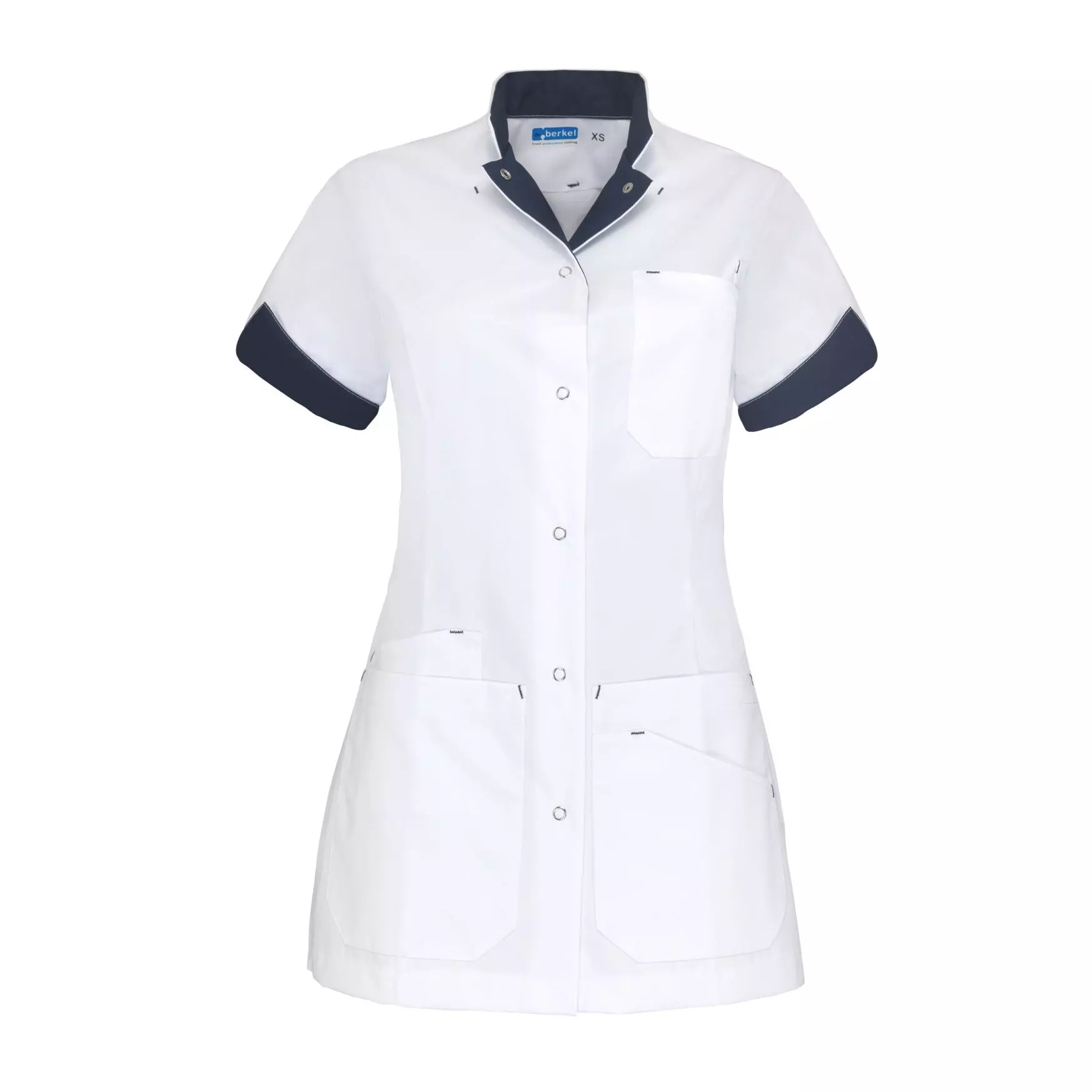 Zorgjas Livia Wit/Marine De Berkel Dames Voorkant
