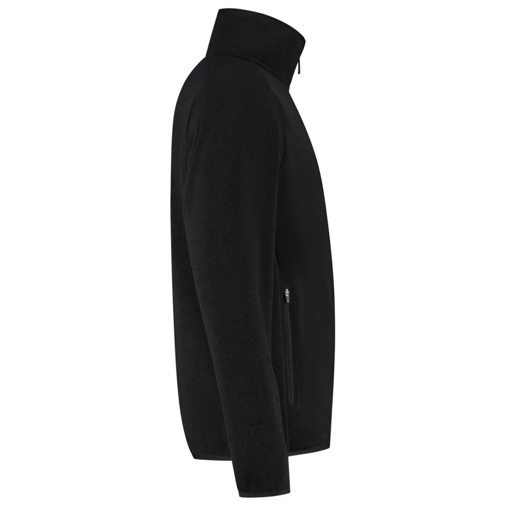 Fleecejack knitted redefined dames zwart
