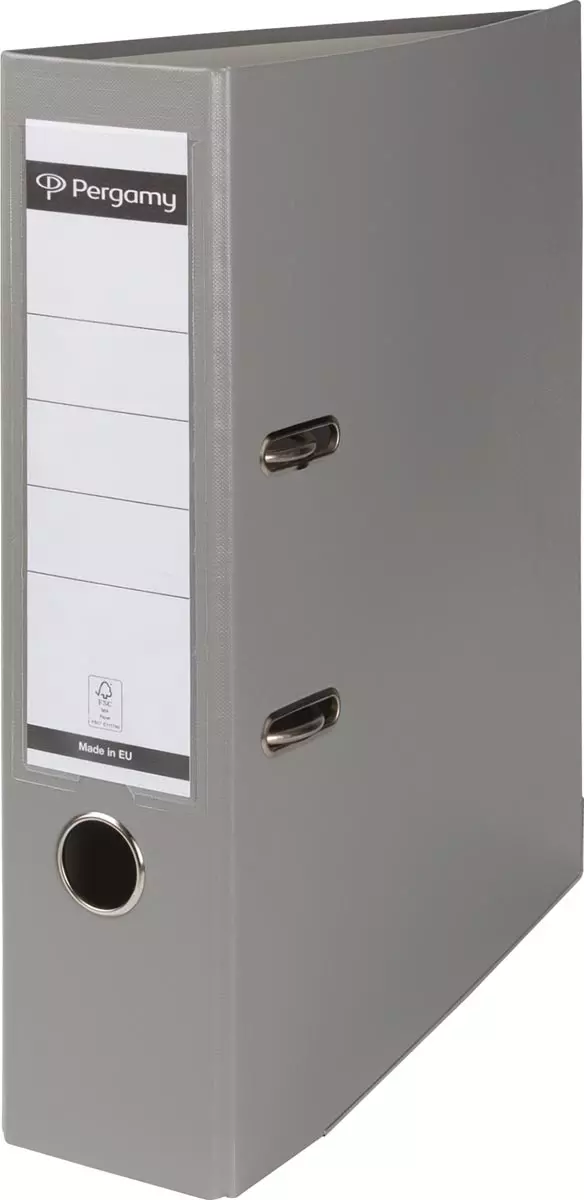 Ordner A4 Grijs van 80mm PP Pergamy