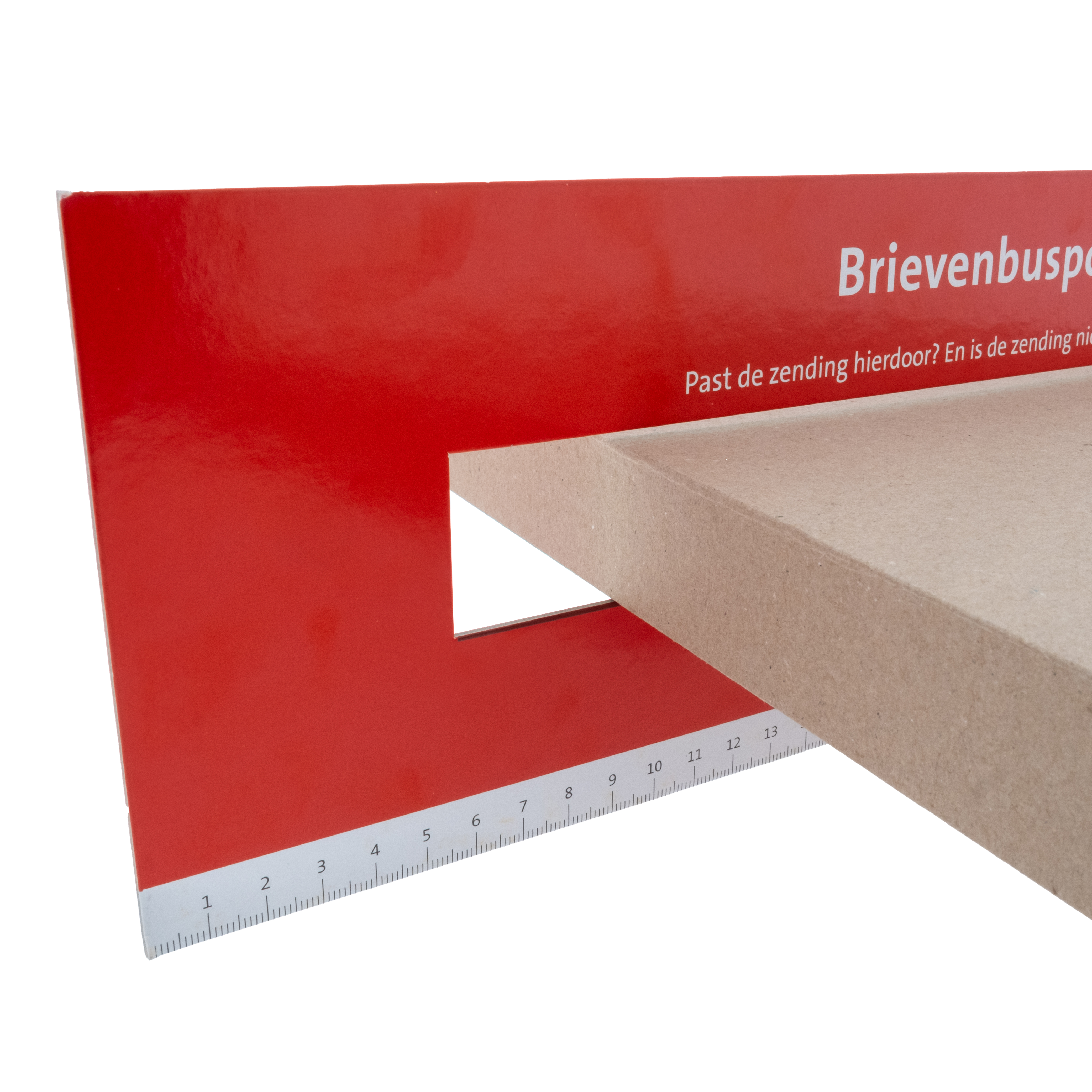 Brievenbusdoos A4 Bruin Enkelgolf 31x22x2,8cm