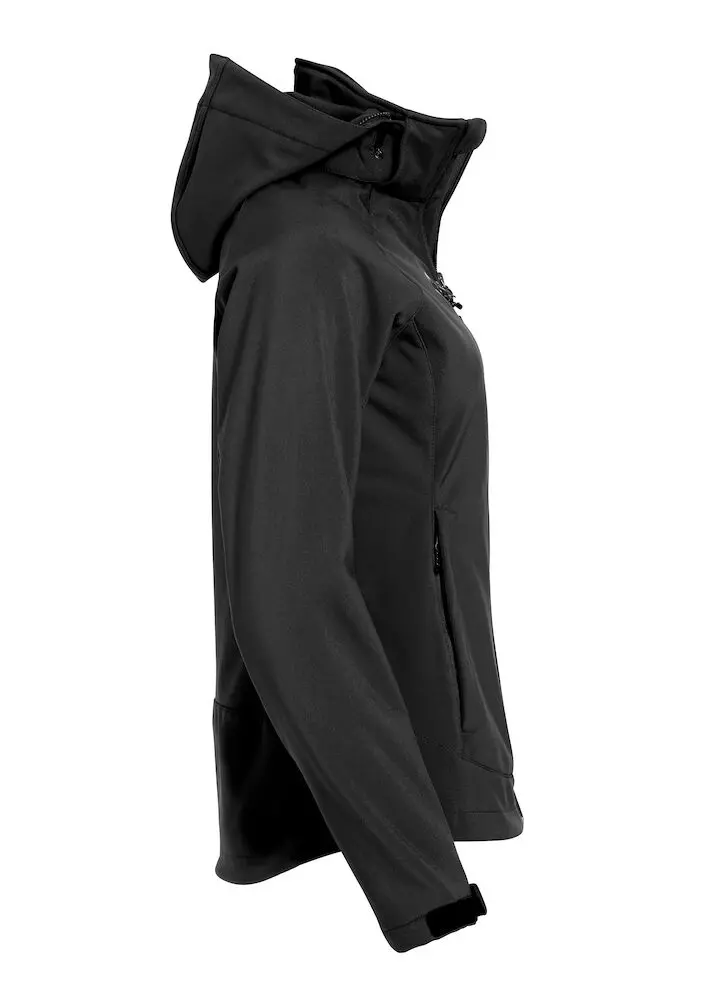 Softshell Jas Dames Milford Zwart Clique