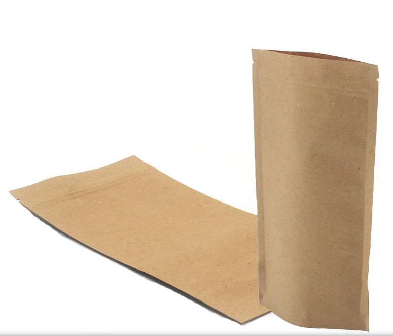 Stazak 160x230(+2x45)mm 3 laags kraft 750ml incl zipsluiting en scheurstrook