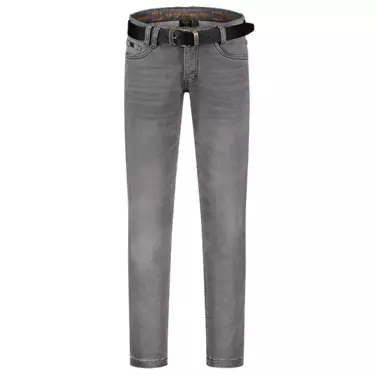 Werkspijkerbroek Heren Stretch Denimgrijs