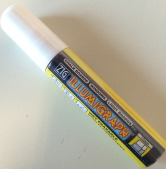 Krijtstift dik 8-16mm wit